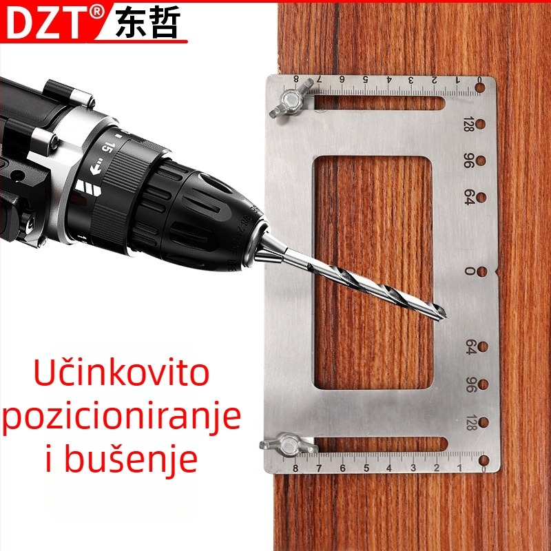 Ručni višenamjenski alat za ugradnju ručki od nehrđajućeg čelika za drvene ormariće i vrata