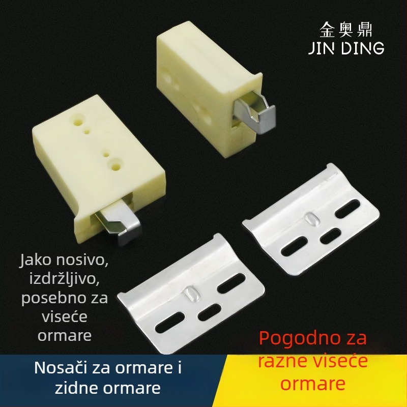 Prilagodljiv držač za viseće ormare – plastični fiksni pribor i kutni spoj za ormare