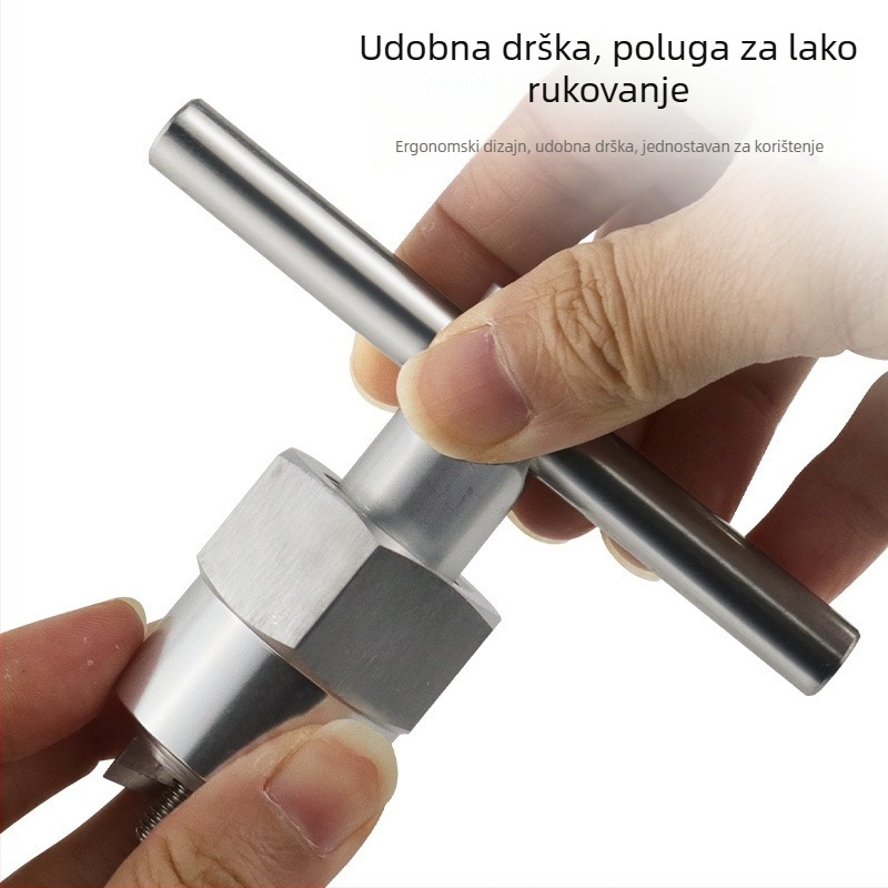 Aluminijski ključ za slavinu u kupaonici, izvlaživač kartridža, alat za vađenje klipa