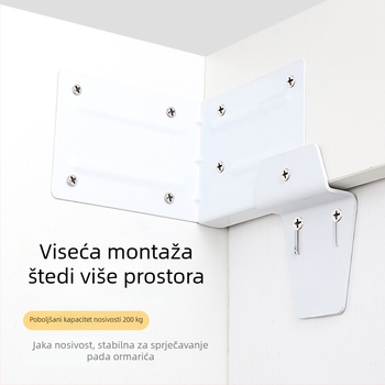 Skriveni nosač za zidni kupaonski ormarić, teške nosivosti