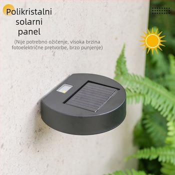 Solarna zidna svjetiljka za dvorište – dekorativna vanjska zidna svjetiljka sa svjetlom gore i dolje