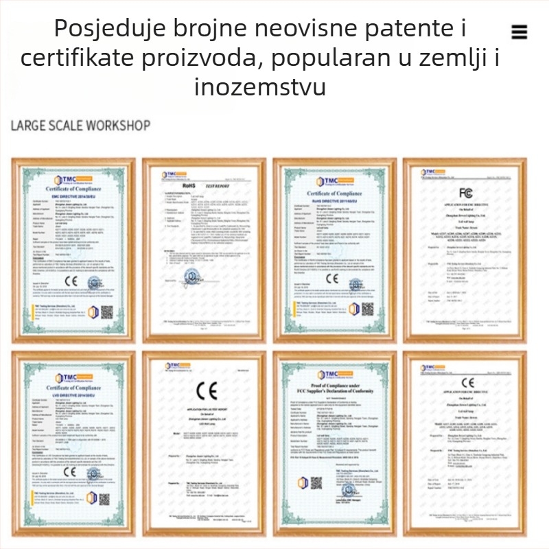 Moderna minimalistička zidna svjetiljka za stubište, osvjetljenje koraka i LED zidna dekoracija