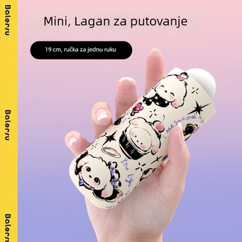 Dječji kišobran s karikaturalnim dizajnom, automatsko otvaranje, sklopivi, UV zaštita UPF 50+, lagan za djevojke