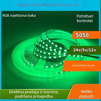 LED traka RGB 5050, širina 5 mm, promjena boje, uska verzija, bljeskanje gradijent i dah LED rekvizita za pozornicu