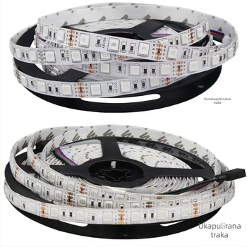 LED traka RGB 5050, širina 5 mm, promjena boje, uska verzija, bljeskanje gradijent i dah LED rekvizita za pozornicu