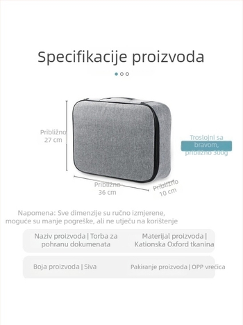 Višeslojna vodootporna torbica za dokumente za putovanja – putovnica i osobna iskaznica