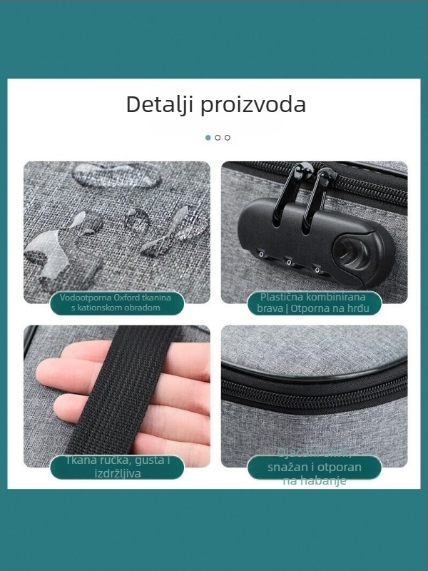 Višeslojna vodootporna torbica za dokumente za putovanja – putovnica i osobna iskaznica