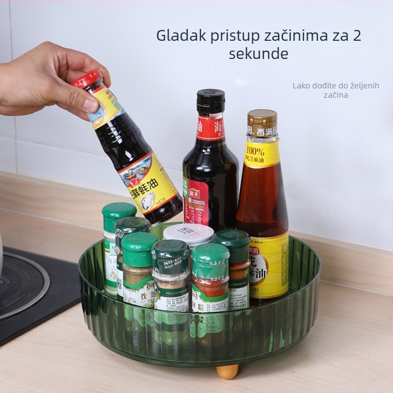 Kuhinjski okretni organizator za začine – višefunkcionalni držač začina
