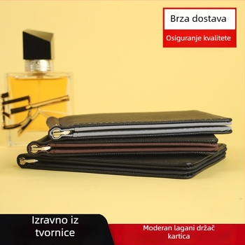 PU kožni novčanik s držačem kartica i klipom za novac – klasičan unisex dizajn