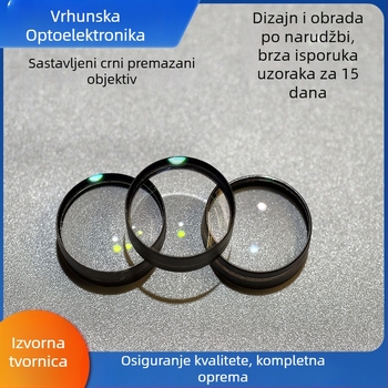 Akromatska dvostruka leća s ljepilom optičkog stakla; elementi objektiva, prizma i konveksna leća