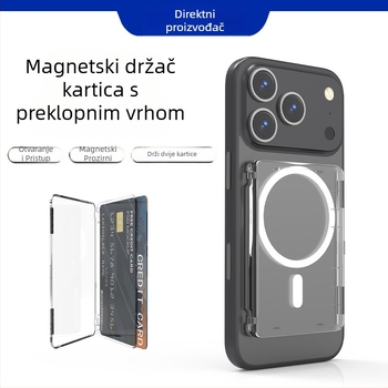Magnetski samoljepivi držač kartice s prozirnim stražnjim dijelom, za ID, studentske kartice i pohranu fotografija