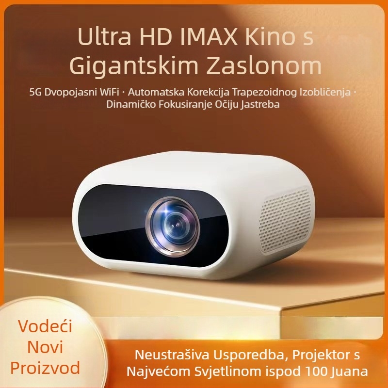 1080p Prijenosni kućni projektor s zrcaljenjem zaslona 5G