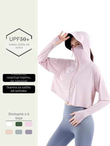 Ženska pelerina s kapuljom UPF50+ od Ice Silk, prozračna, brzo se suši, zaštita od sunca