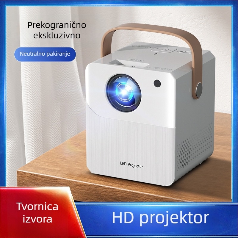 Prijenosni pametni projektor za kućno kino, 1080p, do 200 inča, objektiv od čitavog stakla