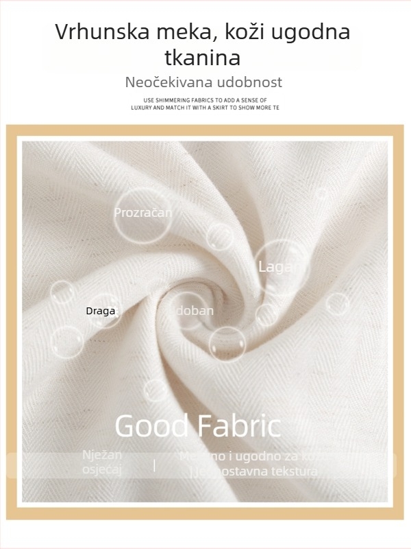 Bijele ženske šorts od Tencela i lana, lagani ljetni kroj, visok pas, udobna silueta, široke nogavice, dužina do koljena