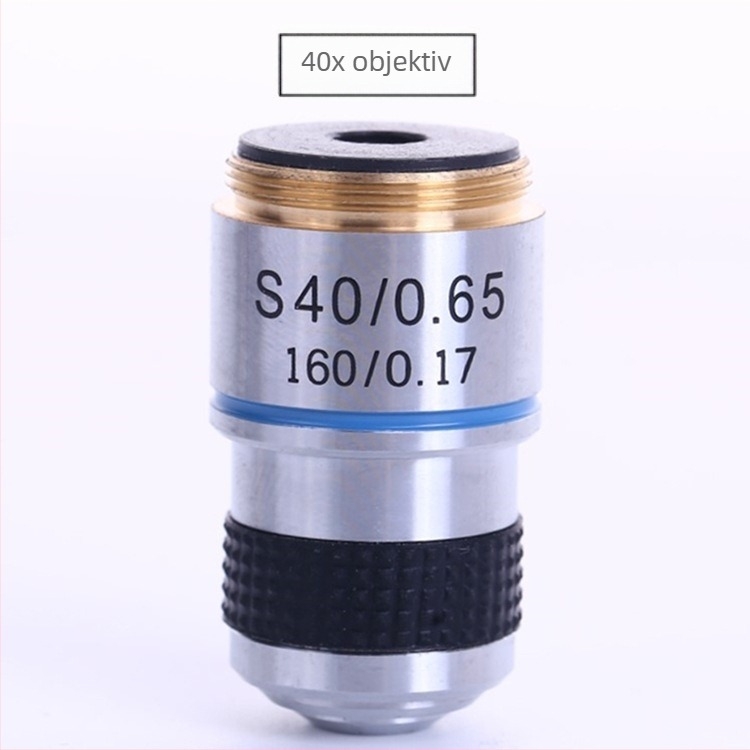 Optički mikroskop s 185-achromatskim bakrenim objektivima, 4x, 10x, 40x, 100x