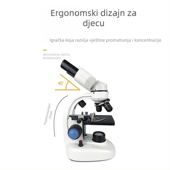 1000x binokularni mikroskop za biološke eksperimente, mikroskop sa zumom za učenike osnovne i srednje škole