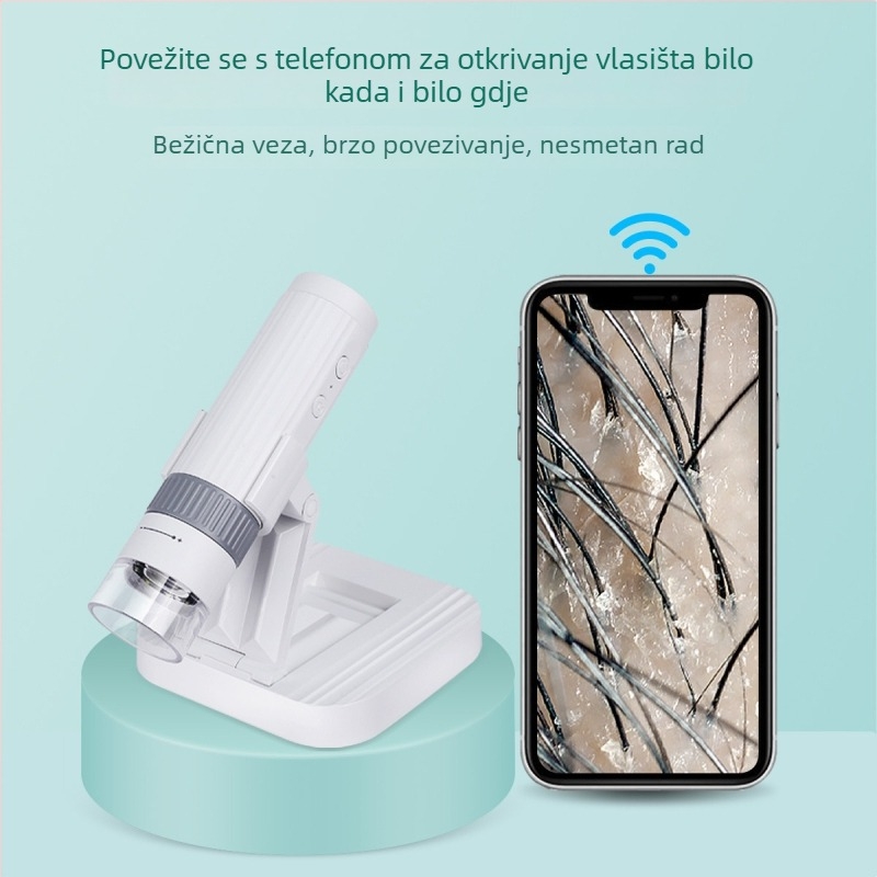 Bežični Wi-Fi digitalni mikroskop s 1000× povećanjem, kompaktn alat za popravak i testiranje