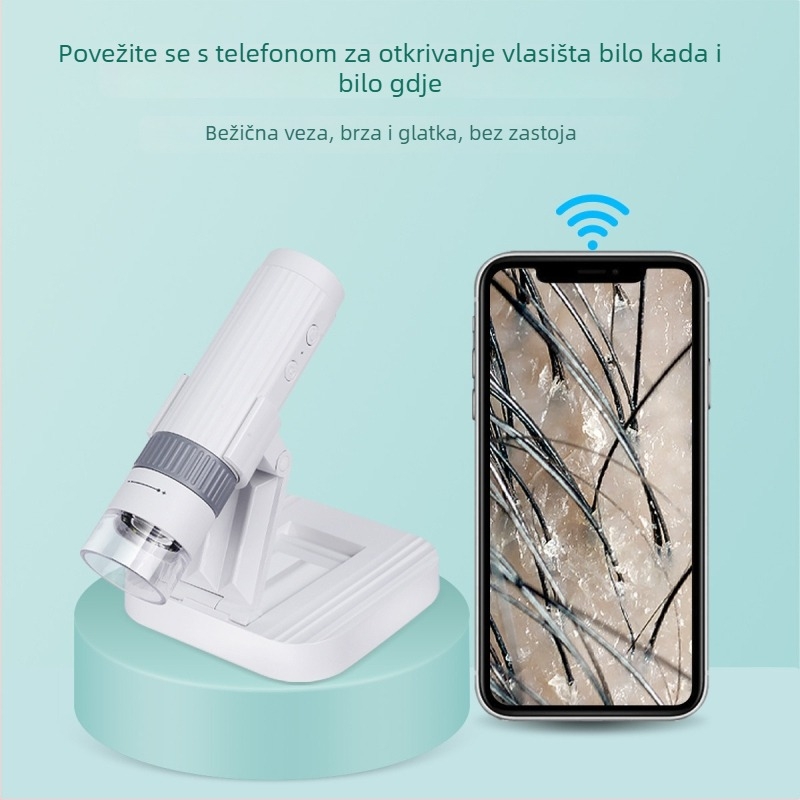 Bežični Wi-Fi digitalni mikroskop s 1000× povećanjem, kompaktn alat za popravak i testiranje