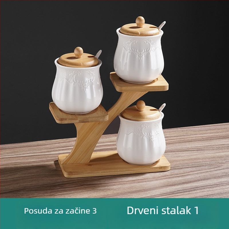 Nordijski keramički spremnik za začine s čvrstim zatvaračem – za kuhinju i restoran, pogodan za suhe začine