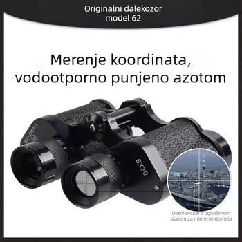 Model 62, 8x30 HD binokulari s mjerenjem udaljenosti i noćnim vidom pri slabom osvjetljenju, prijenosni za vanjsku upotrebu