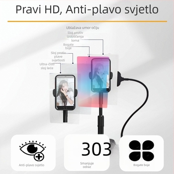 7-inčni clip-on povećalo za mobitel, HD Fresnel leća, novi model