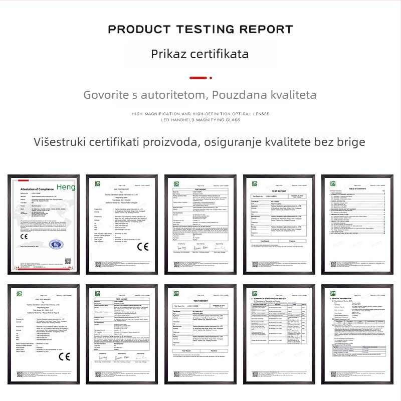 Prijenosna LED pravokutna izvlačna lupa za identifikaciju nakita, kulturnih relikvija i antikviteta 94535