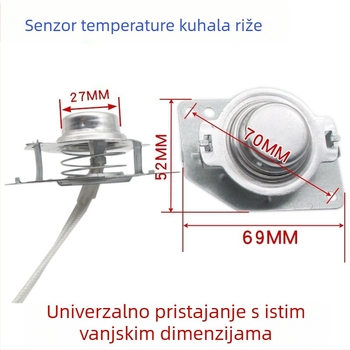 Senzor temperature za rižar i termostat za lonac s tlakom, s kabelskim magnetskim jezgrom, dvostruki limitator temperature, pribor za električno kuhanje, 50 kΩ otpor
