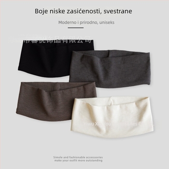 Unisex sportska čelenka, jednobojna, široki rub, upija znoj