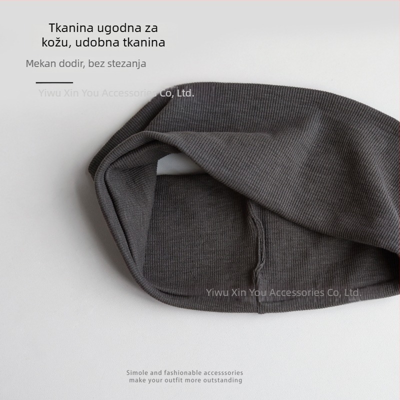 Unisex sportska čelenka, jednobojna, široki rub, upija znoj
