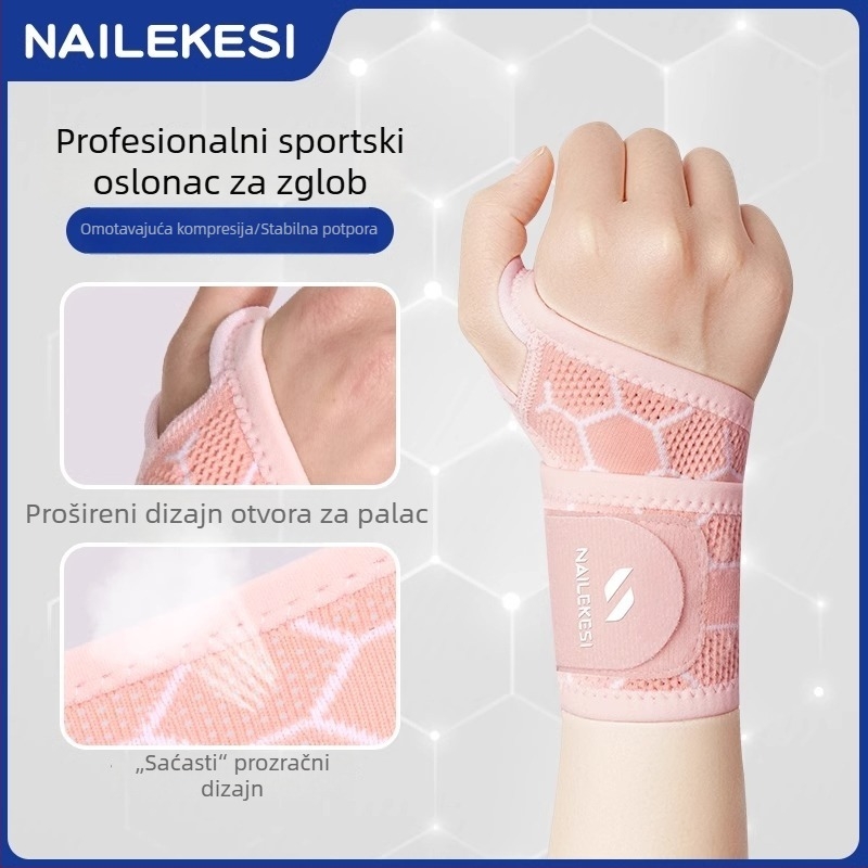 Tanka sportska narukvica za zapešće sa zaštitom tetive, lagani fitness dodatak
