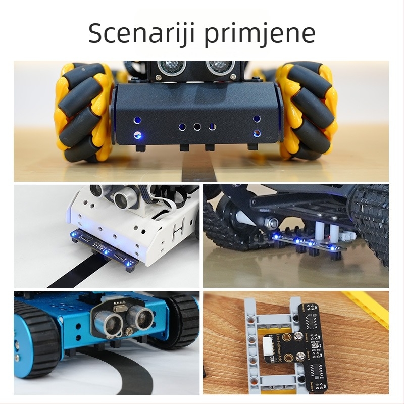 Phantom četverokanačni senzor za praćenje linije – modul za inteligentni mali automobil robot s infracrvenim prepoznavanjem crno-bijele linije