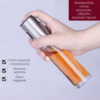 Staklena posuda za kuhinjsko ulje s raspršivačem, bez curenja, finim raspršivanjem, za sojin umak, ocat i roštilj