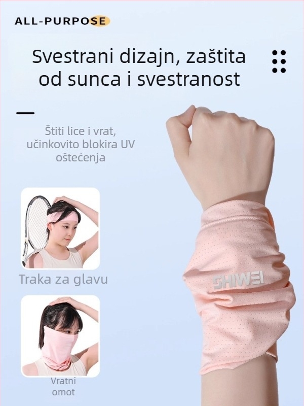 Sportska narukvica za zapešće za žene i muškarce, ručnik-stil, upija znoj, brzo suši, Ice Silk hlađenje, prozračna, pogodna za trčanje i trening