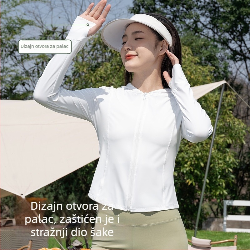 Ženski ljetni kardigan za zaštitu od sunca UPF50+, slim fit, prozračan
