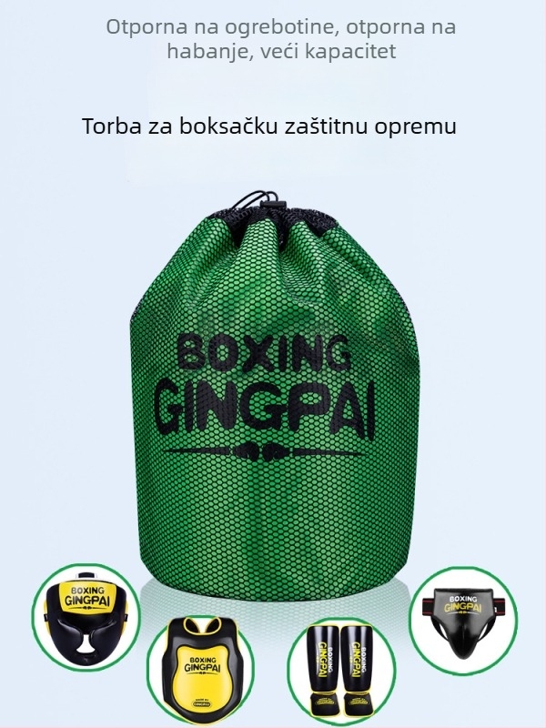 Torba za borilačku opremu, velika kapaciteta, vodootporna, za boksa, sanda i taekwondo, prostor za zaštitnu opremu