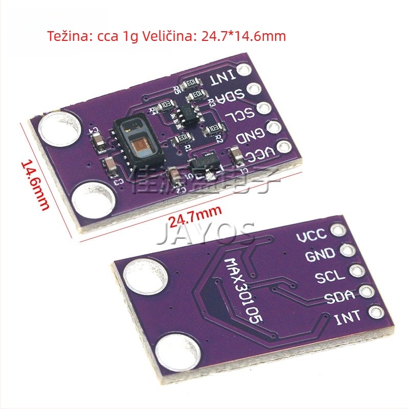 MCU-30105 MAX30105 Optični senzor – modul detekcije čestica, dima i plamena