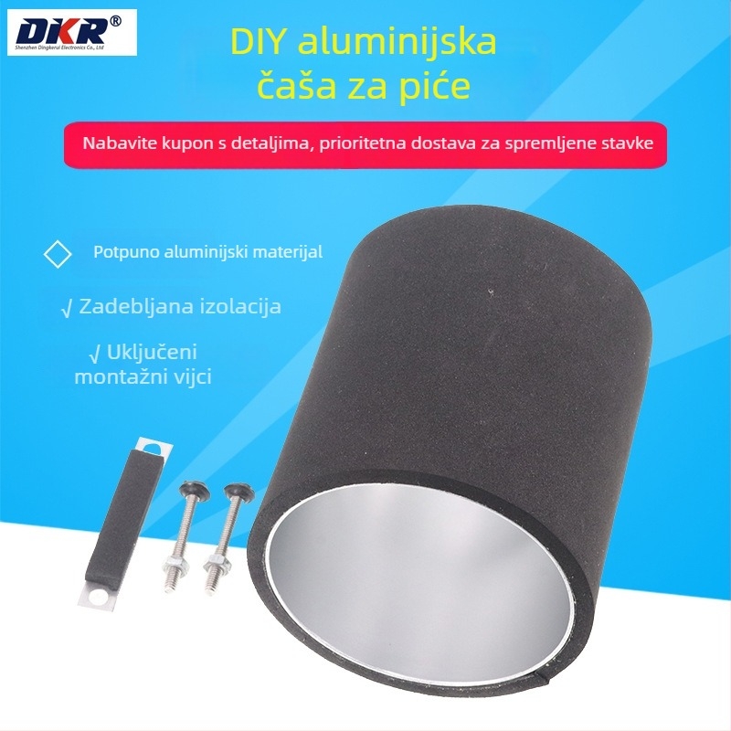 DIY komplet za izradu čaše za piće s brzim hlađenjem — potpuno aluminijska čaša s poluvodičkim hlađenjem