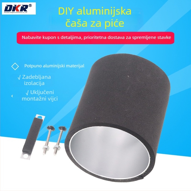 DIY komplet za izradu čaše za piće s brzim hlađenjem — potpuno aluminijska čaša s poluvodičkim hlađenjem