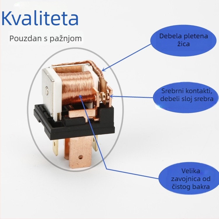 80A auto rele JD2912 s zavojnicom 5V–96V za automobile i električna vozila