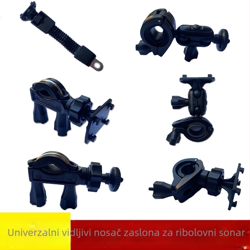 Vizualni stalak za prikaz štapa za pecanje sa zaslonom baze i višestrukim rotirajućim nosačem