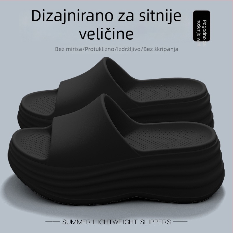 Ženske EVA sandale s debelim potplatom, ljetni model 2025, platforma za plažu, otporne na habanje, protuklizne, bez mirisa