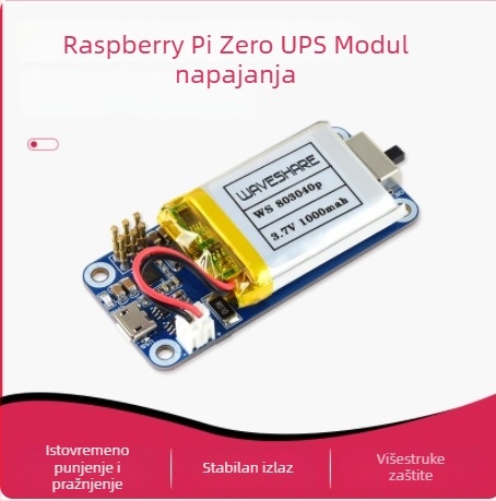 UPS modul za napajanje s baterijom za Raspberry Pi Zero – neprekinuto napajanje, punjenje i pražnjenje istovremeno