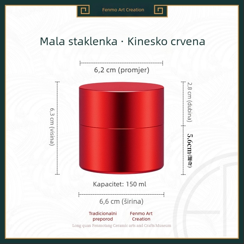 Mini metalni spremnik za čaj, kutija za čaj, prijenosna hermetička ambalaža za čaj