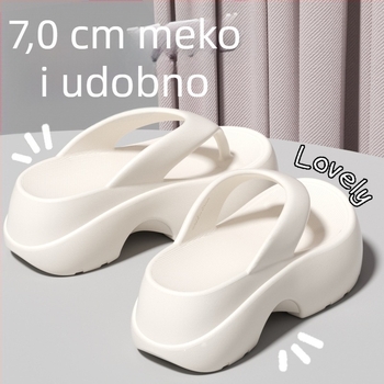 Ženske japanke s debelim potplatom, ljetni modeli, korejskog stila, udobne i lagane, pogodne za plažu i odmor
