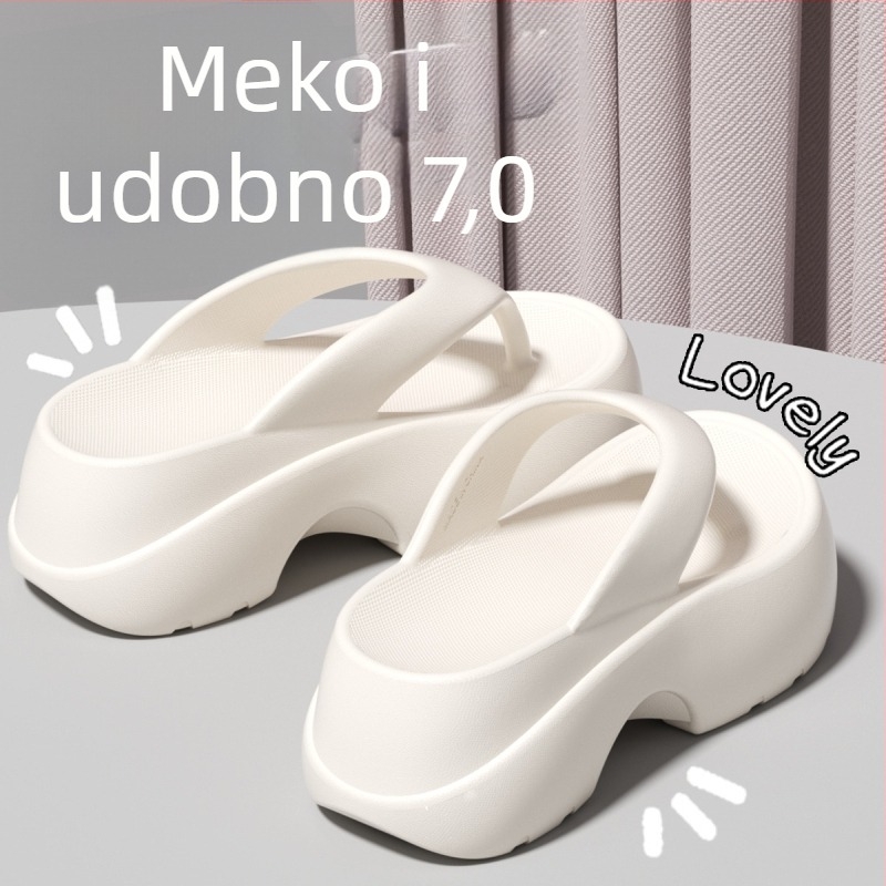 Ženske japanke s debelim potplatom, ljetni modeli, korejskog stila, udobne i lagane, pogodne za plažu i odmor