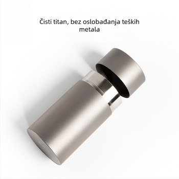 Rongshantang Titanijska posuda za čaj — prijenosni metalni zatvoreni spremnik za čaj, mini putna kutija