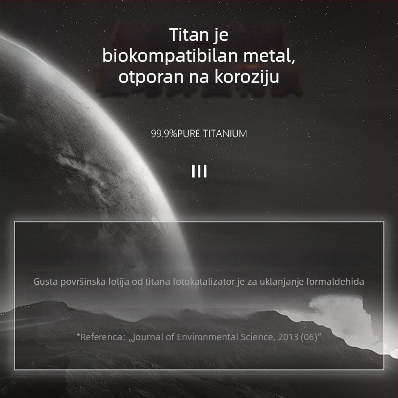 Rongshantang Titanijska posuda za čaj — prijenosni metalni zatvoreni spremnik za čaj, mini putna kutija