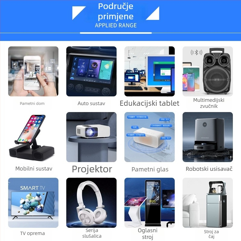 Vodootporna kućišta zvučnika 11050, 4 Ω, 5 W, pametno kupaonsko ogledalo s digitalnim zvučnikom
