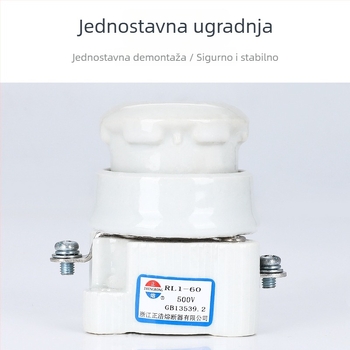 Keramička spiralna osnova osigurača RL1-60, 60A 500V